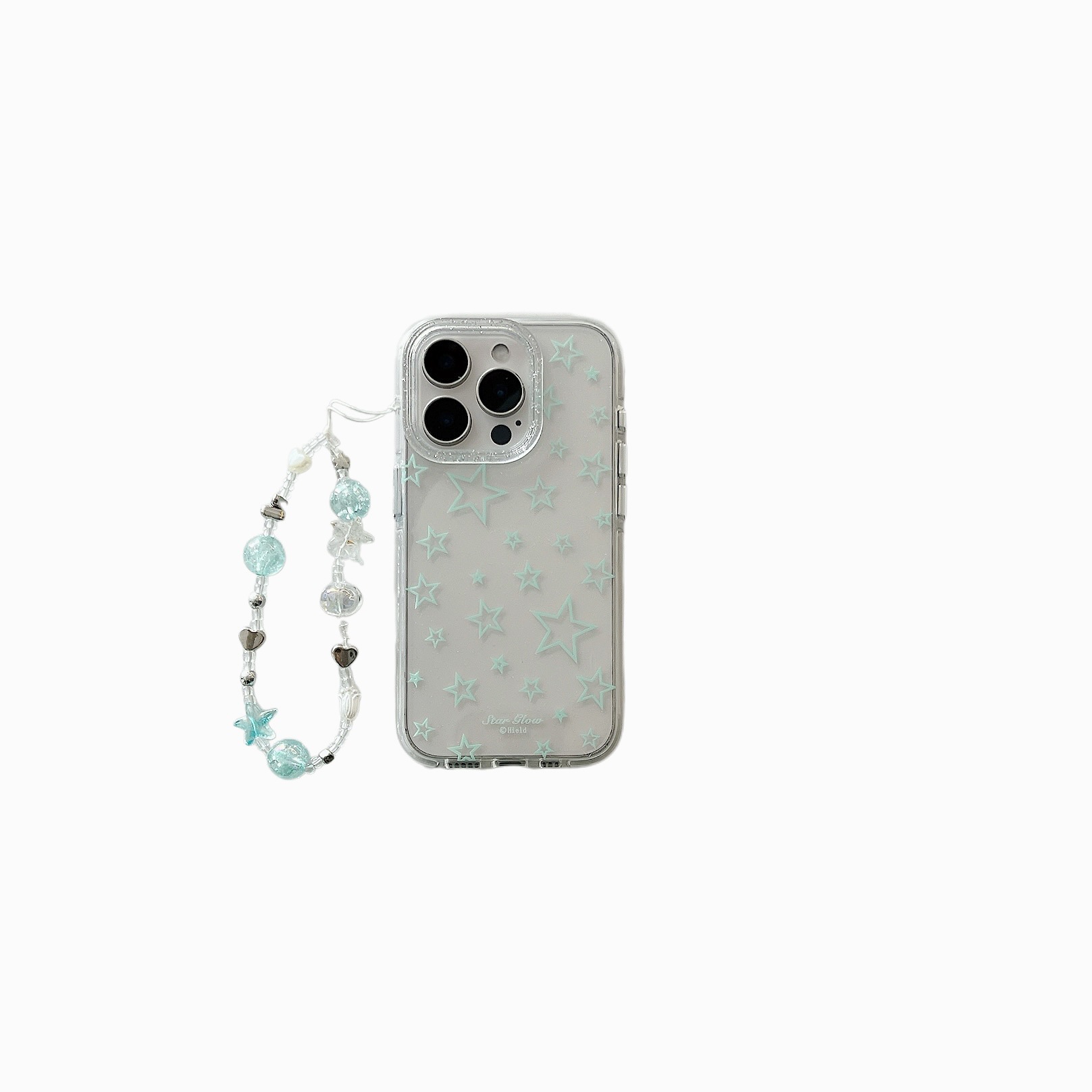 Personalidad nicho estrella verde transparente para Apple 15ProMax funda para teléfono móvil 16Pro pareja 14/13 mujer 16