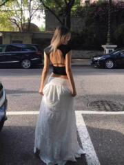 学院风白色长裙半身裙可两穿高个子显瘦蛋糕裙气质百搭A字伞裙