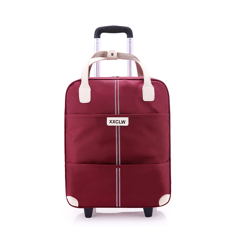 Trolley luggage folding box travel trolley bag 20 inch with wheels_voghion.com