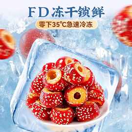 老北京冻干山楂冰糖葫芦整颗空心无核立包装休闲零食小吃冻山楂