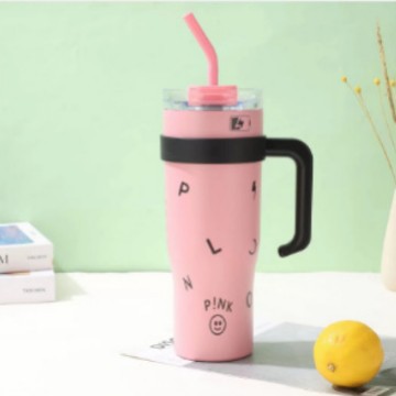 40oz transfronterizos mac mac manejo taza de automóvil 304 acero inoxidable aislamiento de automóvil taza de hielo taza de paja de alto valor facial