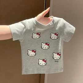 童装女童短袖t恤夏薄款2026新款儿童半袖上衣a类婴儿宝宝衣服