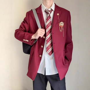 Dk Men's and Women's Uniform Blazer Design with a College-Style Japanese Adult Ceremony Jk Dress University Suit Jacket Trendy