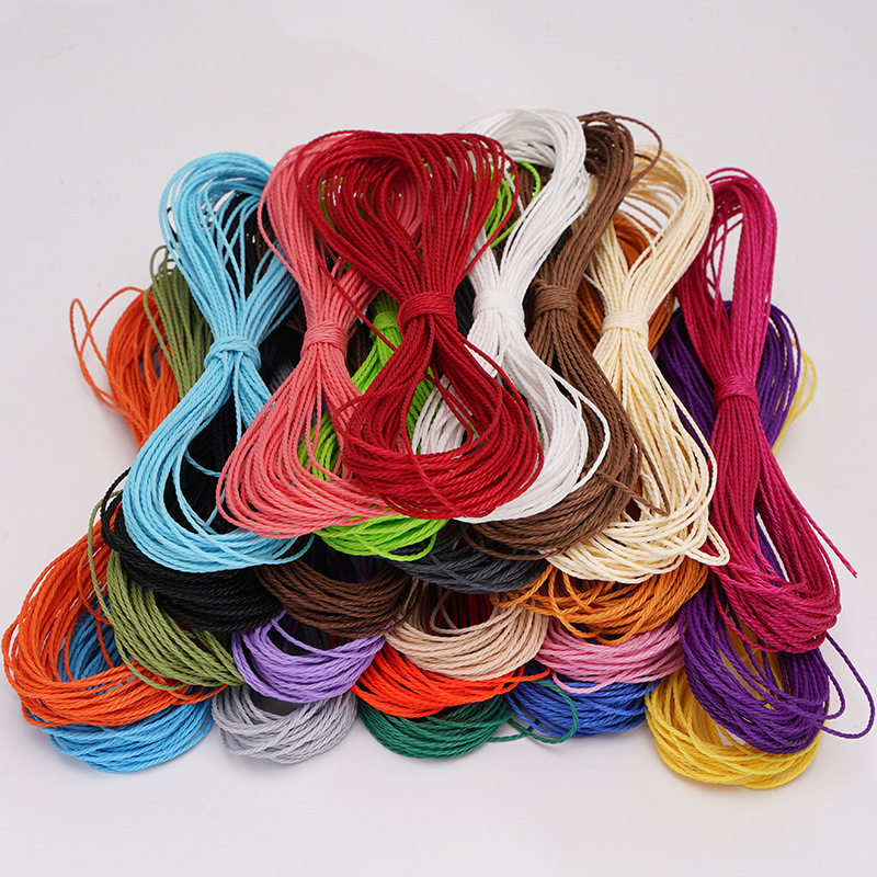 1mm Wax Rope 3 Polyester Wax Thread Beading Cord for DIY Bracelets, Necklaces, and Jewelry Making