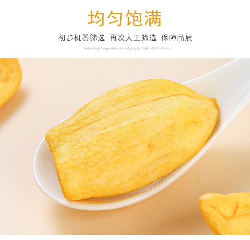 Jackfruit Chips (Artocarpus heterophyllus) — Vacuum-Fried Dried Fruit Snack, 500g Bulk specifications