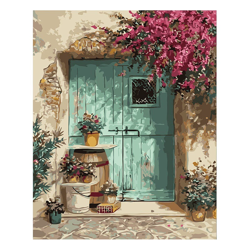 40*50 см Amazon DIY цифровая картина маслом оптом YCSH окрашенная ручная работа цвет наполнения картина акриловая ручная работа