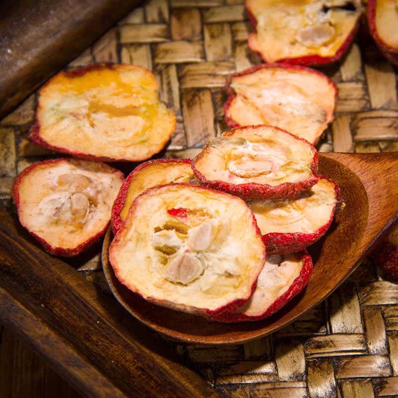 Dried Hawthorn Slices with Seed Shan Zha 500g Crataegus Fruit for Herbal Tea and Decoction overview