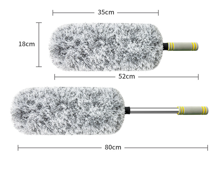Car Brush, Dust Duster, Extendable Round Dust Removal Mop, Thickened, Non-Shedding, Does Not Damage Car Paint