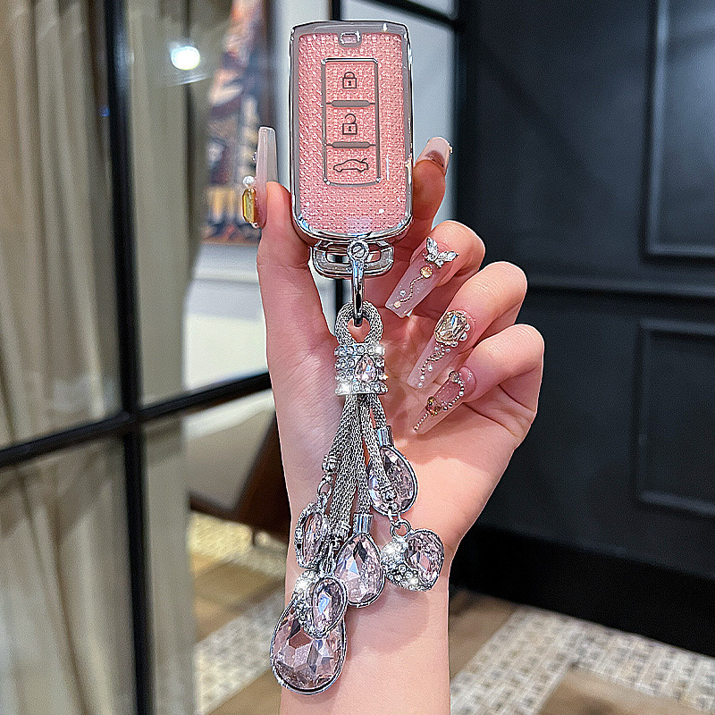 Suitable for Mitsubishi Outlander Key Case Special Jinxuan ASX Yige Yishen Premium Car Crystal Case Buckle Men