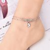 Advanced sexy ankle bracelet, accessory stainless steel, high-quality style, Korean style, does not fade
