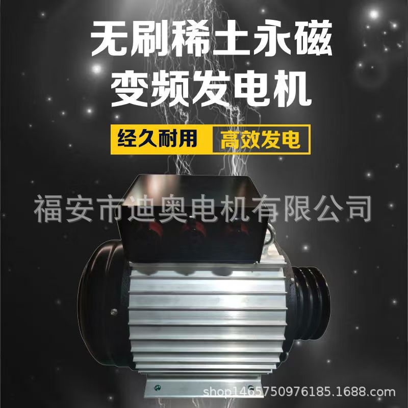 Permanent magnet generator pure copper rare earth variable frequency brushless generator