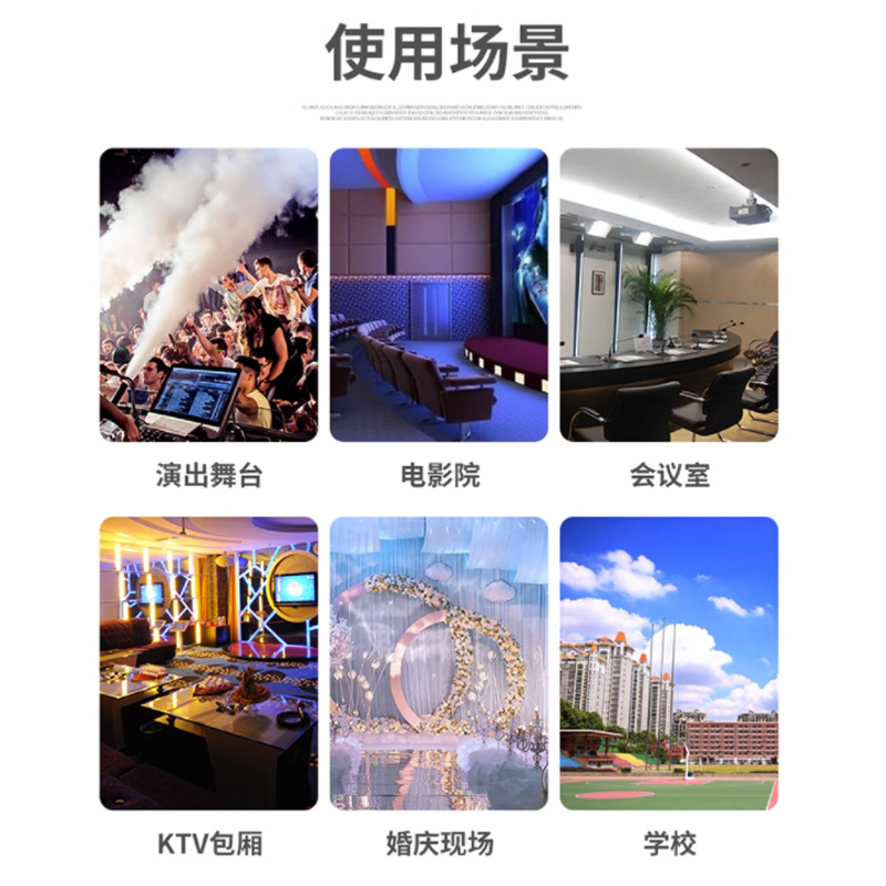 Amplificador de Potencia Profesional para Escenarios de 200w 300w 400w, Amplificador Digital de Alta Potencia para Escenarios Delanteros y Traseros para Actuaciones al Aire Libre