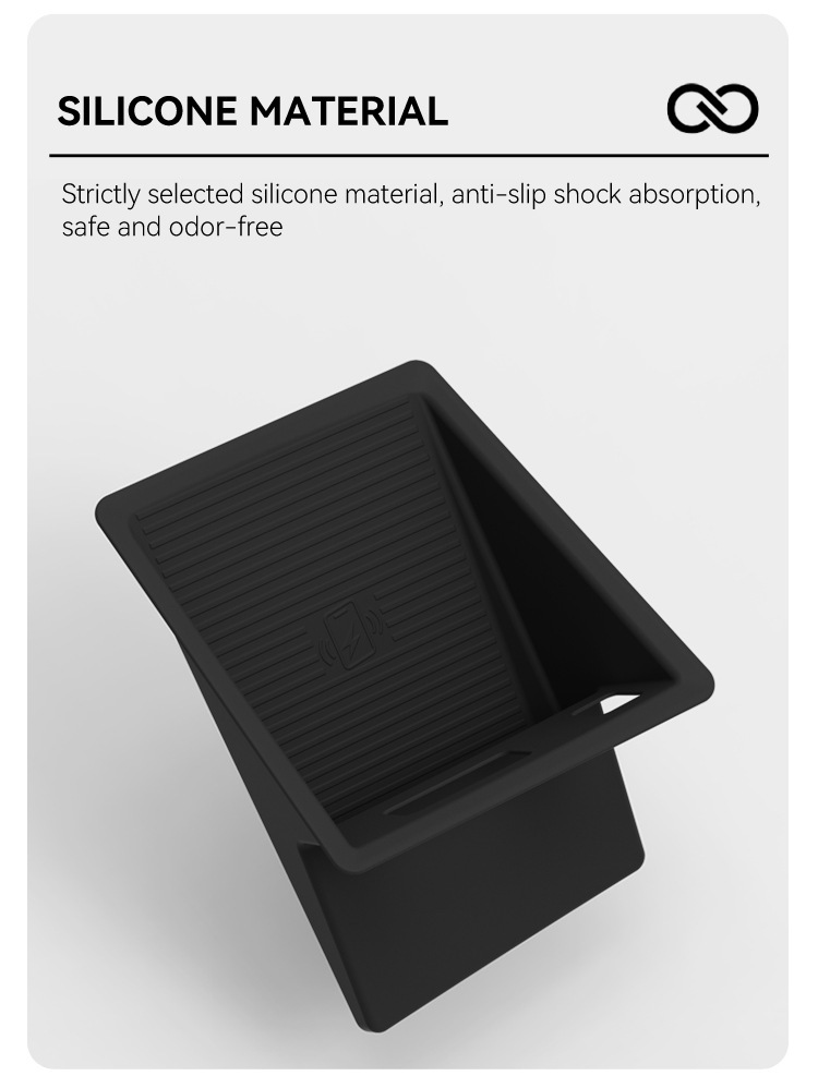 Suitable for 25-26 models of Nissan KICKS, wireless charging silicone anti-slip mat, center console protection, car accessories, modification parts