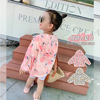 girl 2021 Spring and summer new pattern children Korean Edition Light and thin coat Children Hooded Hooded Acetate fibre