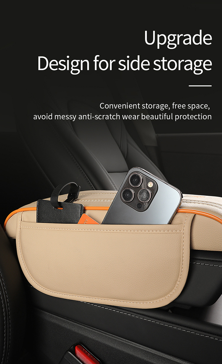 Car Armrest Box Pad Universal Storage Bag Car Phone Pocket