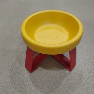 Flying Saucer-Shaped Pet Bowl Stand, Neck Protection, Height Increase, Anti-Spill, Pet Bowl, Cat Drinking Bowl, Snack Food Bowl, Iron Cat Bowl