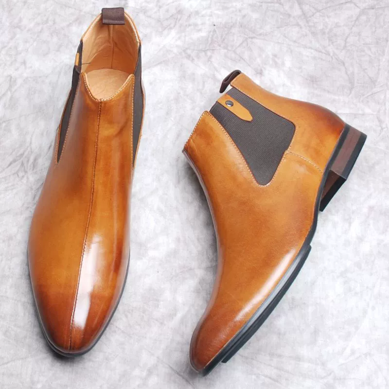 2023 новые мужские ботинки в британском стиле с острыми наконечными мужскими ботинками