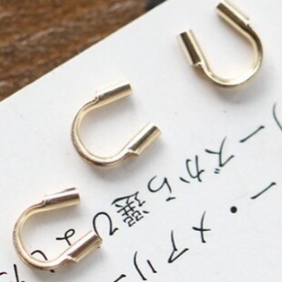 14K����ɫ�R��� diy�Ʒ����ֹ����� 4.5mm��ɫU���o����β��
