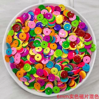 凹实色磁片亮片 手工diy材料 制作编织手缝片 舞服辅料配件装饰品