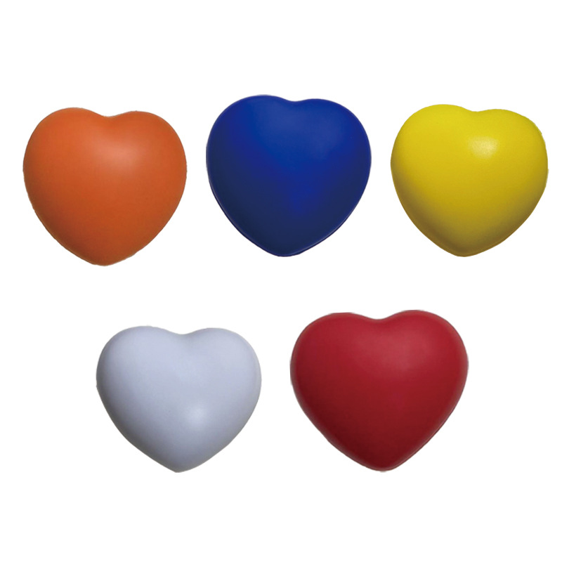 Día de San Valentín transfronterizo amor descomprimir bola pu esponja gran corazón de melocotón recuperación agarre presión bola impresión personalizada