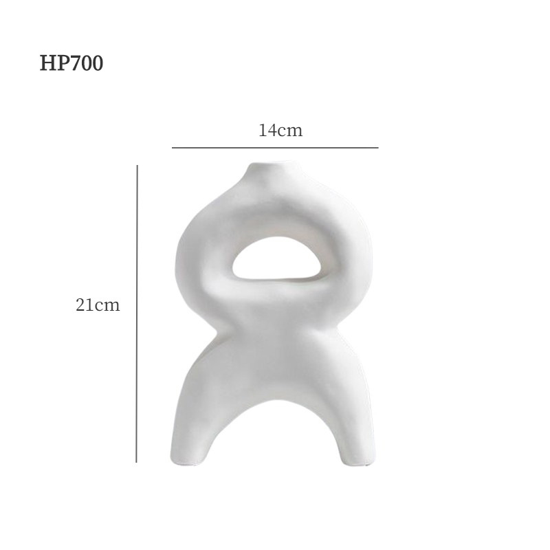 Wabiji sins decoración de jarrón de cerámica estilo sala de estar arreglo floral flores secas decoración suave moderna decoración del hogar al por mayor