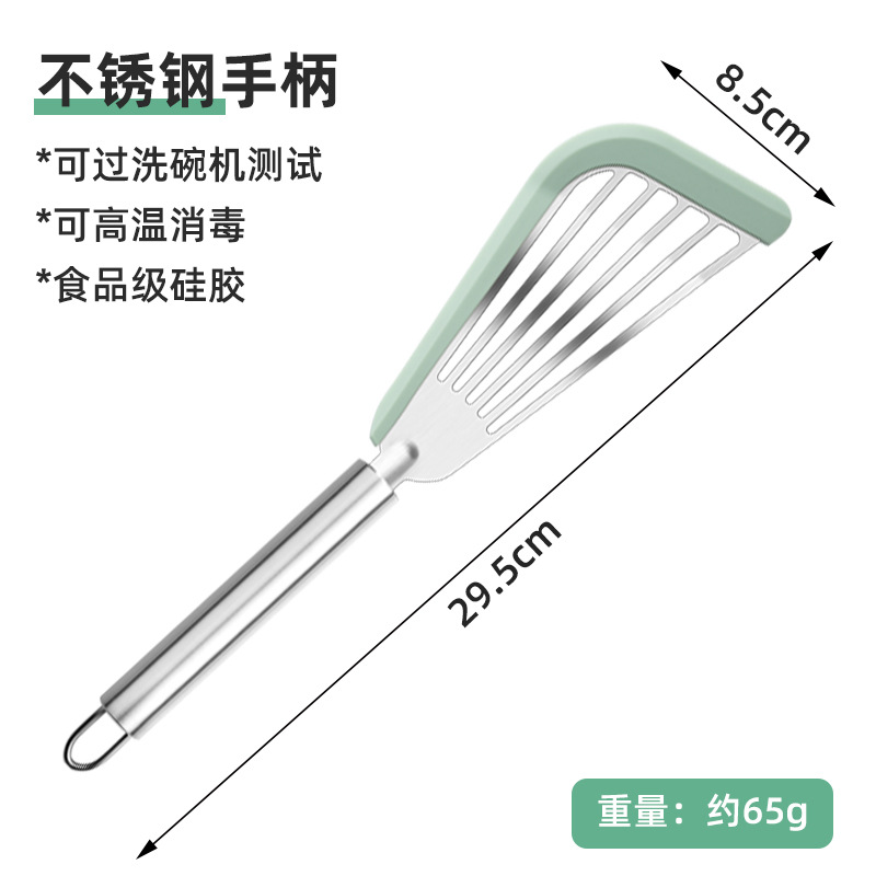 Fabricante personalizado pala de pesca de resina de alta temperatura pala de fugas de pala de acero inoxidable pala de resina de resina pala de verduras de cocina
