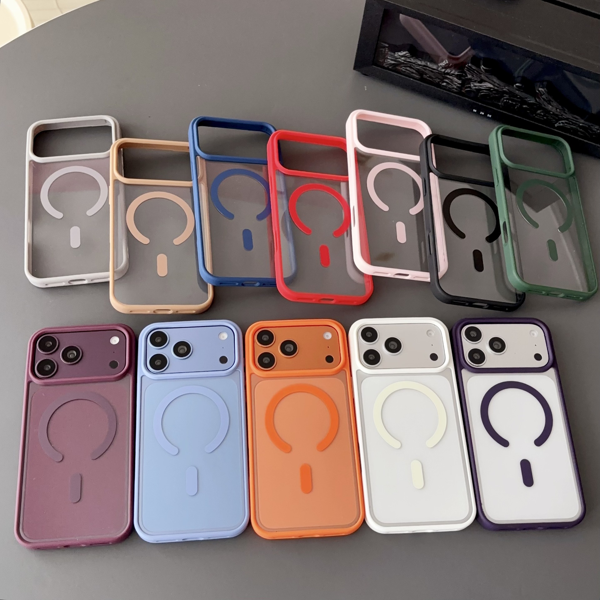Maqnit telefon qabığı iPhone və Samsung üçün şəffaf