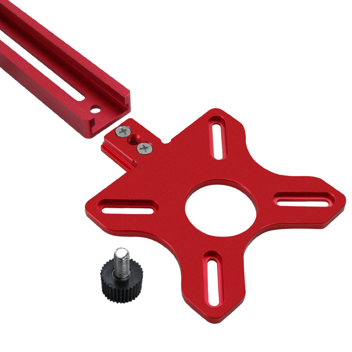 Base Cortadora de Círculos para Fresadora de Aleación de Aluminio CNC, Alargado, para Hogar