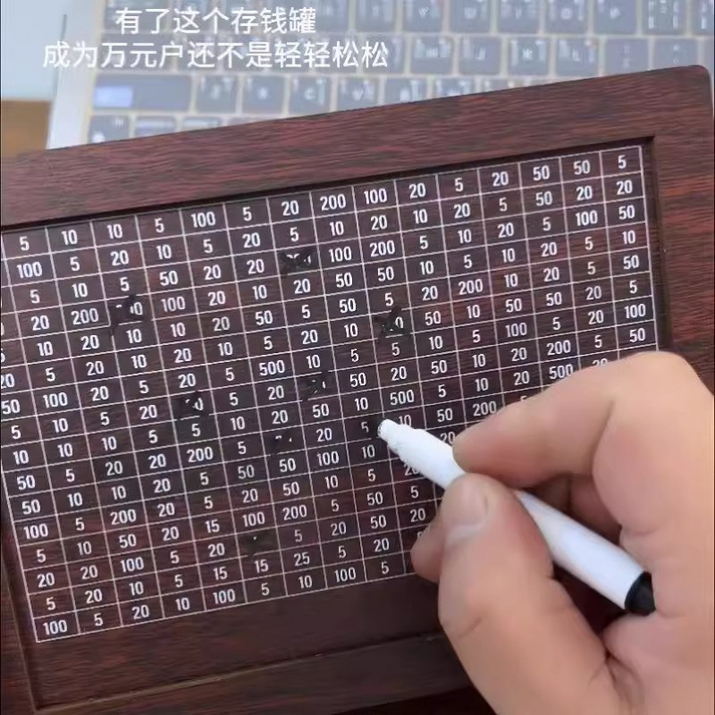 インターネットセレブのレトロな木製貯金箱、貯金箱は飾り品を保管でき、学生の小遣いコレクションを保管できます、送料無料|undefined
