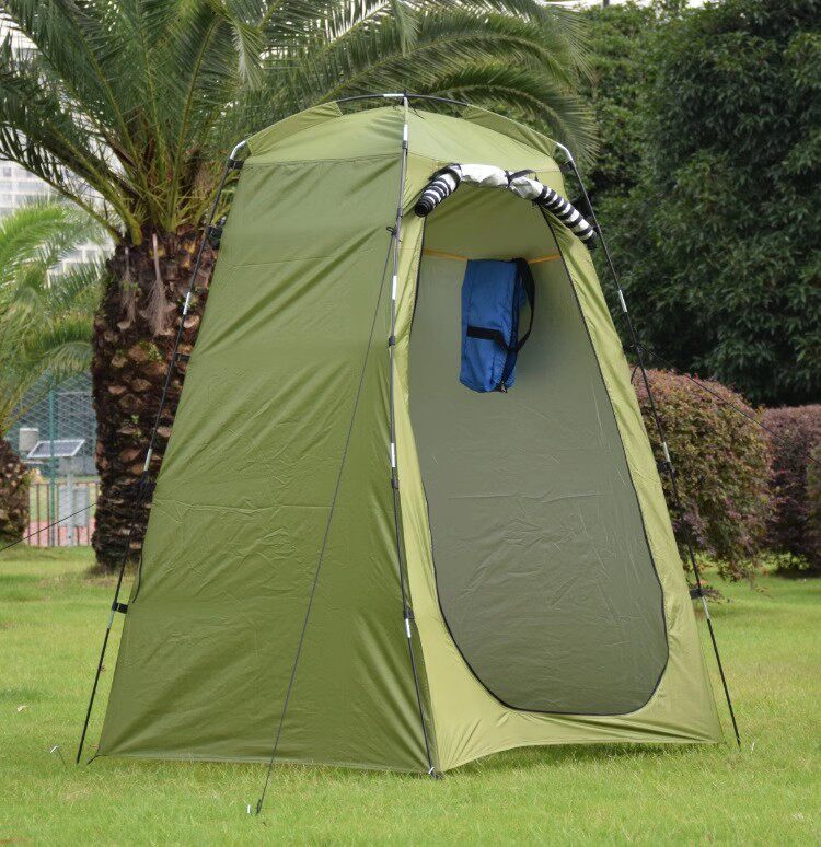 Outdoor toilet tent, portable shower and changing room, camping mobile shower cabin, fishing tent