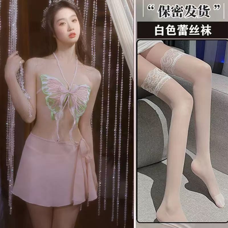 나비요정복 + 흰색 스타킹