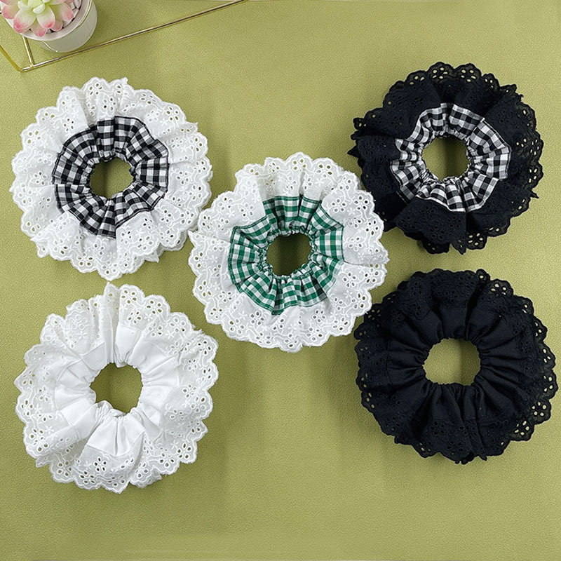 20g Weight Hair Tie Hair Accessories Type 1 Piece Quantity Daily Occasion Women's Sweet Flower Cloth Braid Hair Tie