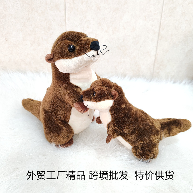 Animal de simulación transfronteriza Little Haize Polar Ocean Park Otter Doll Zorro suricata Juguetes de peluche Regalo de confort femenino