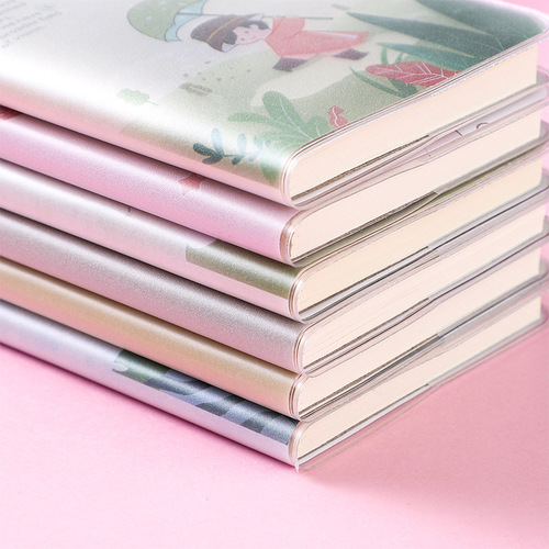Cartoon Mini Thickened Rubber Cover Notebook Cute Portable Notepad Portable Word Book Student Stationery Prizes