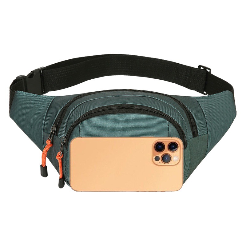 Riñonera de nuevo estilo para hombre y mujer, de gran capacidad, resistente al agua, bandolera para el pecho, resistente al desgaste, multifuncional, con múltiples bolsillos.