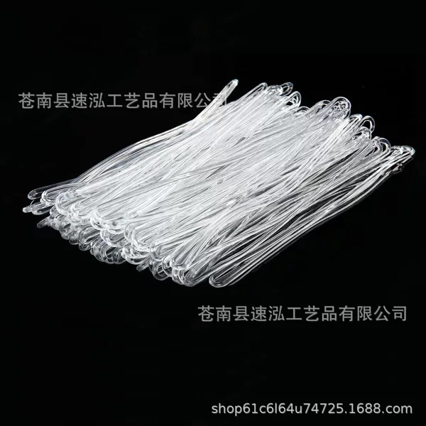 Plastic hanging rope PVC transparent rope transparent lanyard luggage tag lanyard boarding pass lanyard color lanyard batch