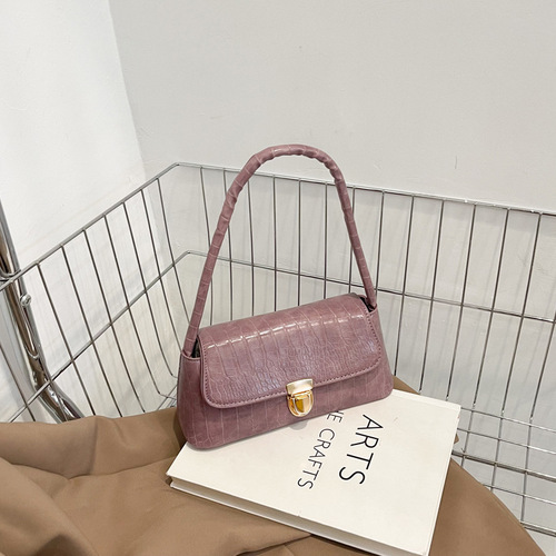 Bags for women  spring Internet celebrity popular new trendy Korean style personalized stone pattern fashion shoulder bag underarm bag for women