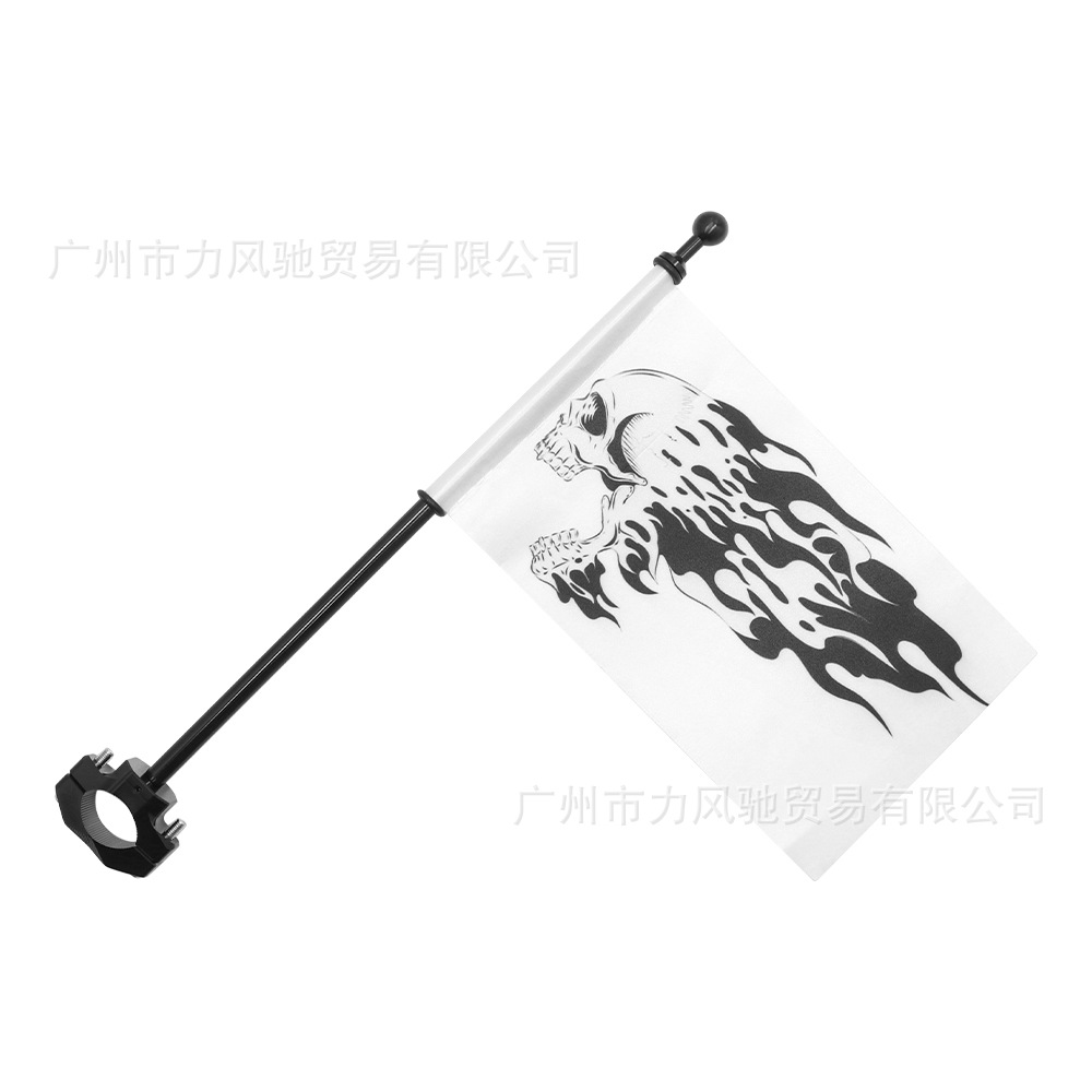 es aplicable a ese poste de bandera de la motocicleta, poste de bandera montado en el vehículo, soporte de caja trasera modificado para motocicleta de todoterreno, poste de bandera de la motocicleta