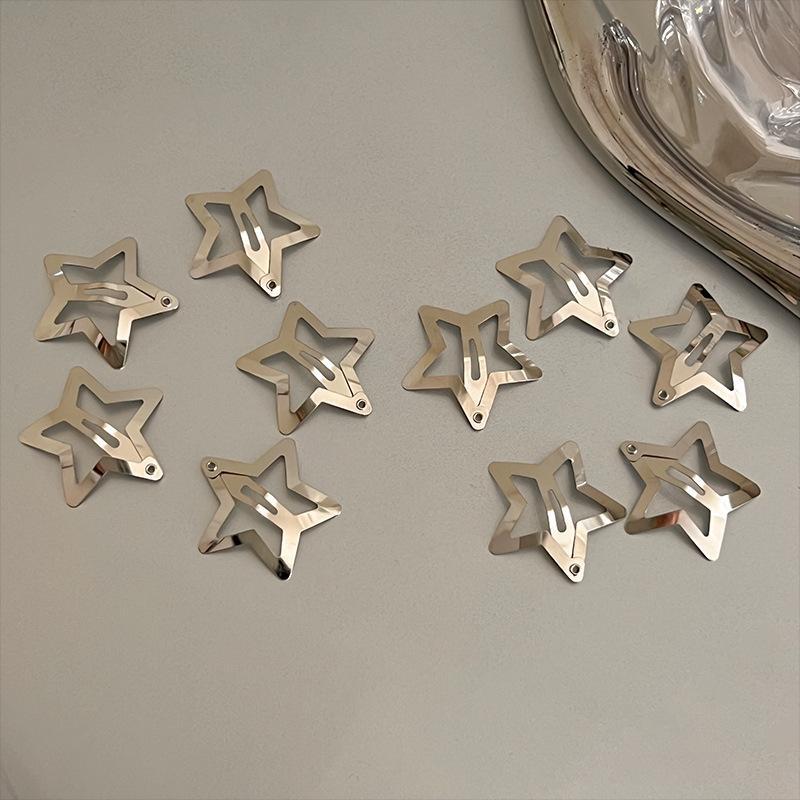 Women's Casual Simple Style Star Iron Plating Hair Clip display picture 3
