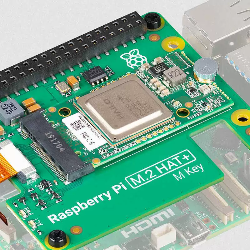 Официальный HAT PCIe M.2 для Raspberry Pi 5 + комплект Raspberry Pi AI