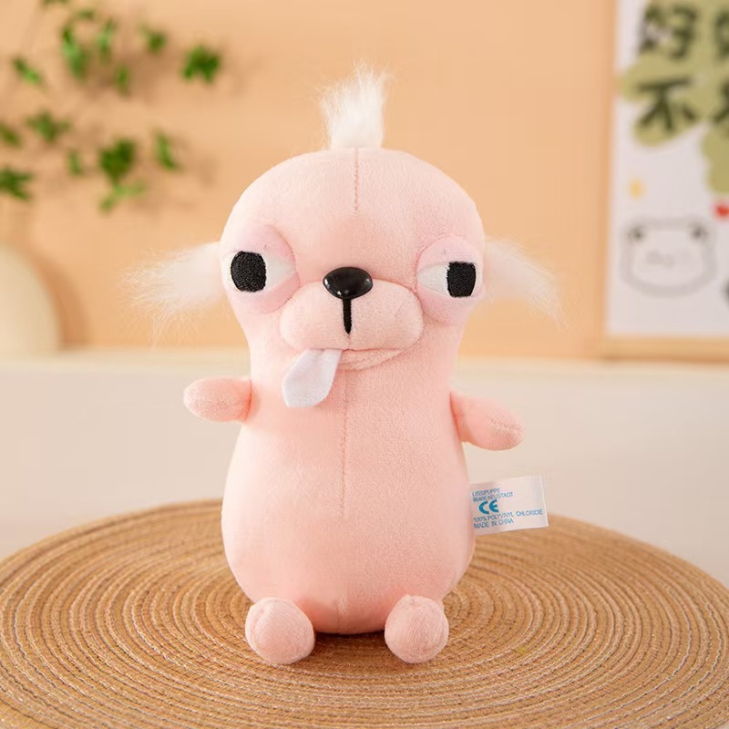 Chihuahua呆萌吉娃娃毛绒玩具公仔挂件小狗搞笑创意狗狗玩偶礼物|undefined