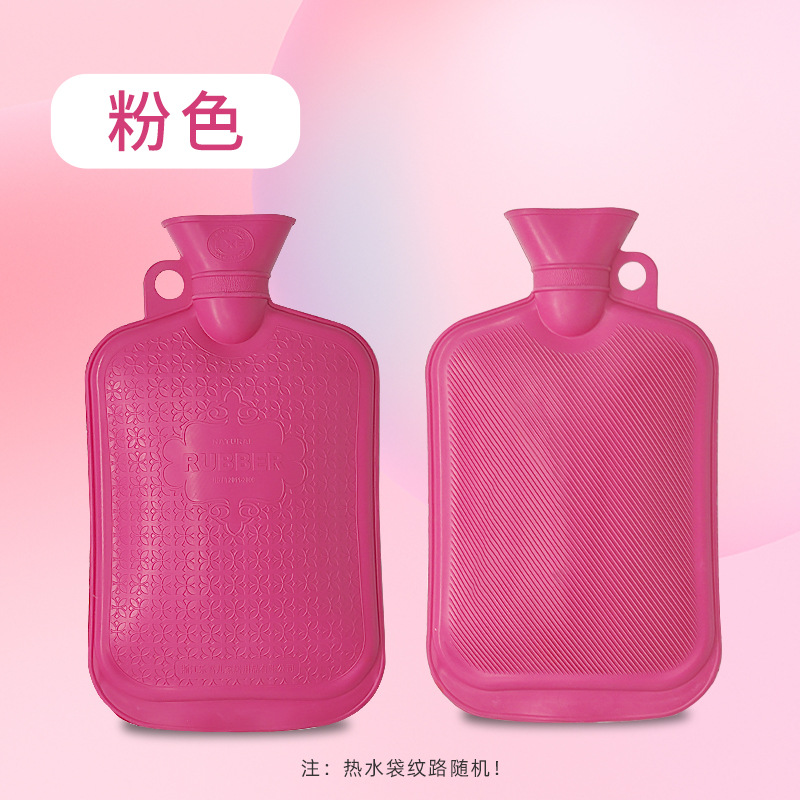 Lexuerer goma bolsa de agua caliente inyección de agua hogar a prueba de explosiones gran capacidad de riego compresa caliente anticuado bolsa de agua caliente con orejas al por mayor