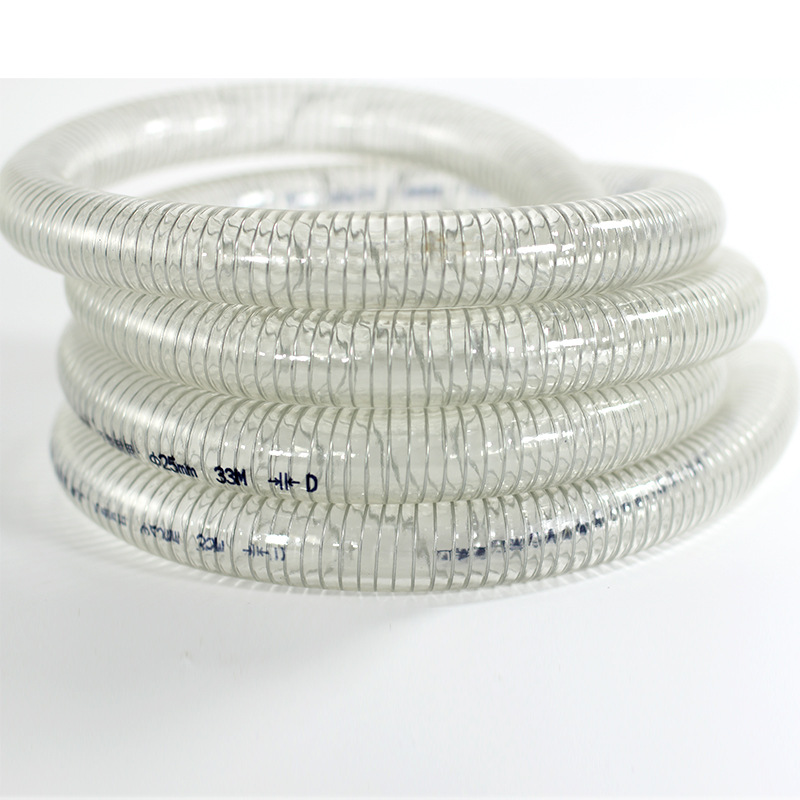 定制钢丝软管pvc硅胶透明防静电耐油耐低温加厚卸油管塑料复合管