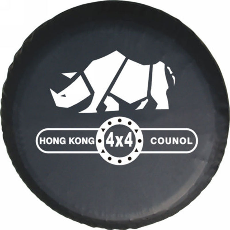 Jimny Spare Tire Cover for Trailers and Rvs, Thickened Pvc Leather, Sunproof and Dustproof, Universal Tire Protection
