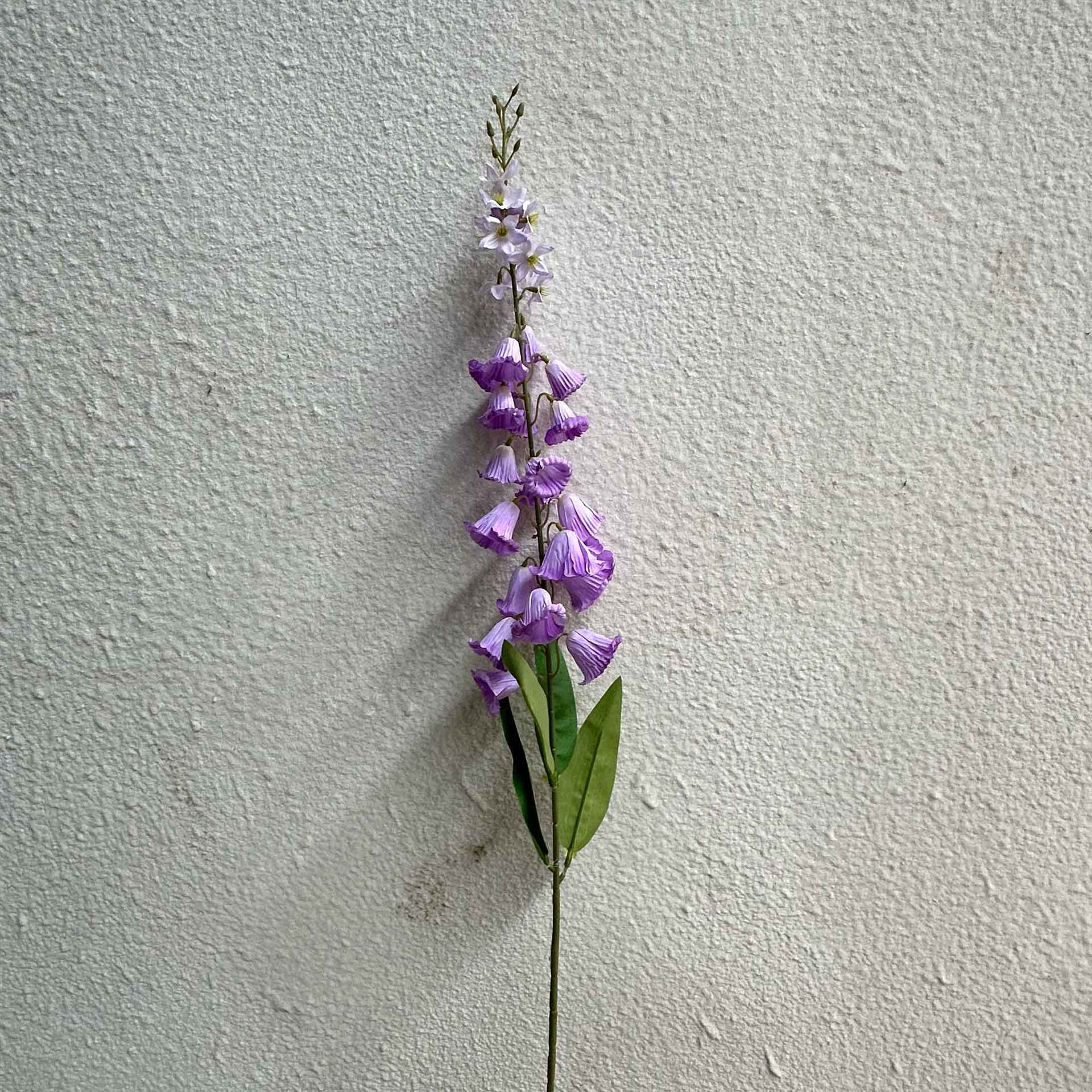 Flores de campana púrpura