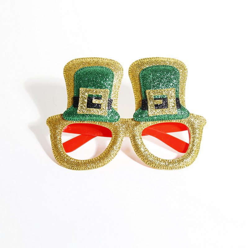 Explosiones transfronterizas de decoraciones de Navidad gafas para adultos niños regalos de Navidad festivos marcos de gafas al por mayor
