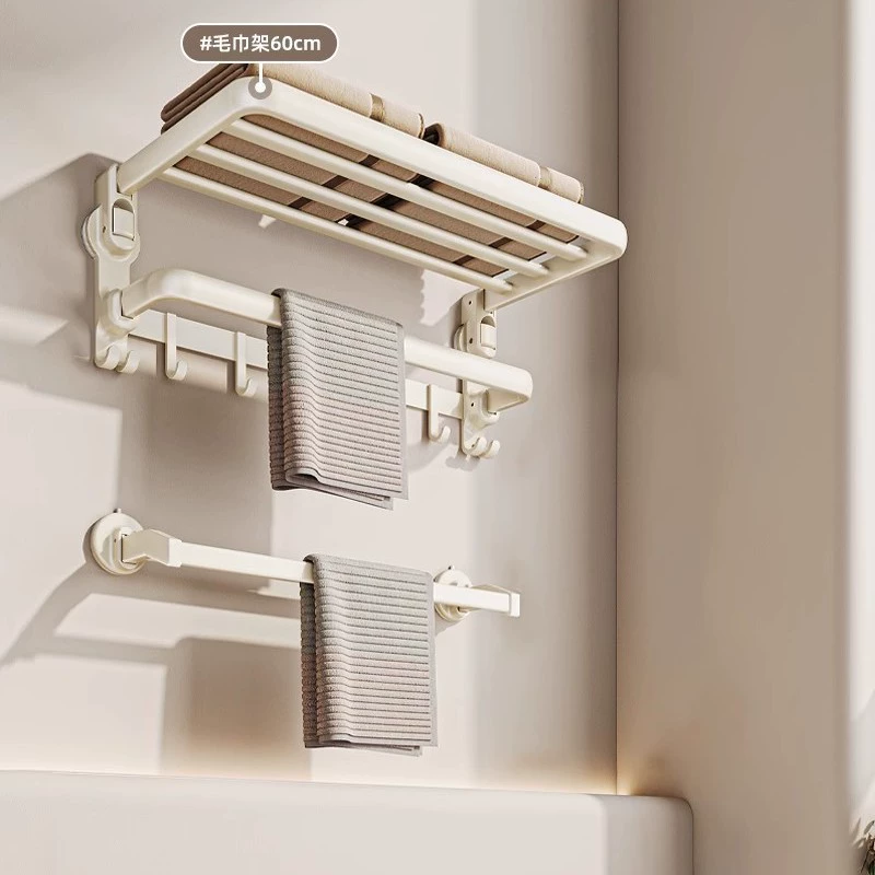 Держатель для полотенец с присоской белый ванная без сверления настенный держатель для полотенец ванная хранение встроенный унитаз оптом