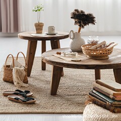 古い古い楡の木の円卓の客間の低いテーブルの小さいお茶のいくつかの組み合わせ式のソファーのテーブルの楡の木を作ってお茶のテーブルを飲みます。