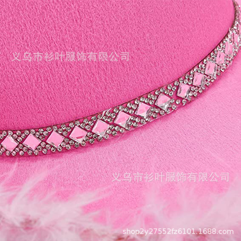 White colored denim velvet hat, (Physicals)