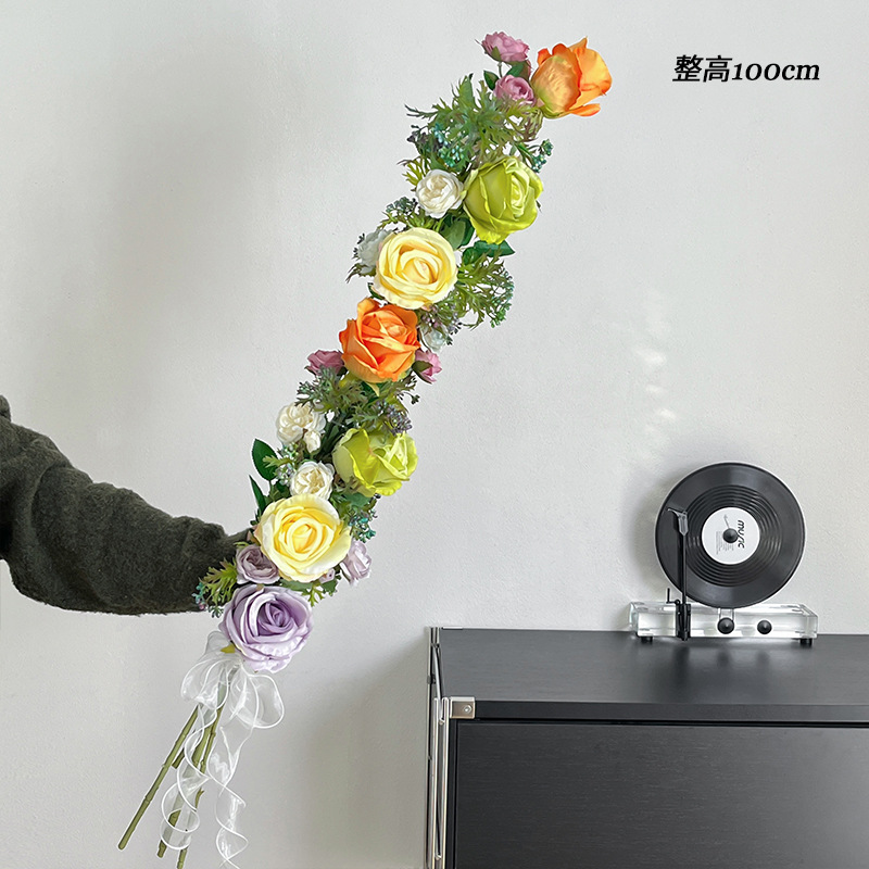 1m 로즈 매트 로즈 부케